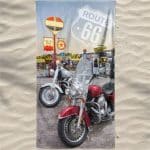 Harley Davidson Route 66 Microfiber Beach Towel