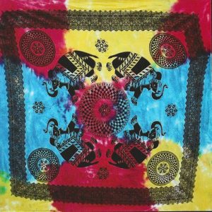 Toalha Grande Indiana Multicolorida 240 x 210 cm Quatro Elefantes