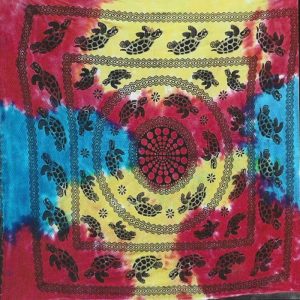 Toalha Grande Indiana Multicolorida 240 x 210 cm Tartarugas