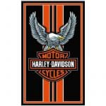 Harley Davidson Eagle Microfiber Beach Towel