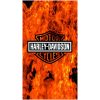 Harley Davidson Flames Microfiber Beach Towel