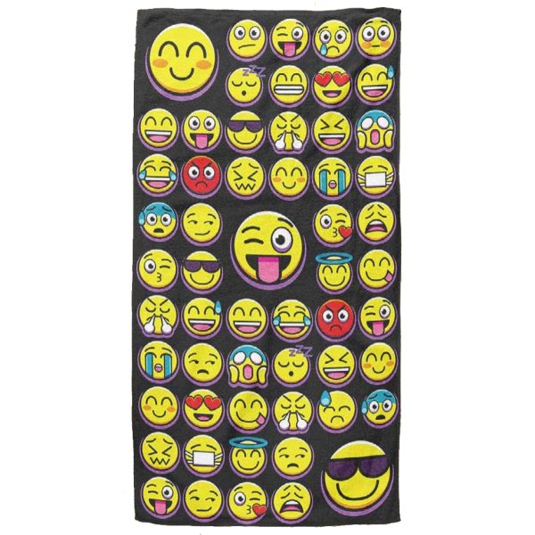 Microfiber Beach Towel Emoticons