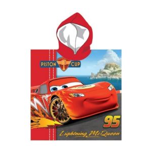 Children's Beach Poncho Polyester Cars Front