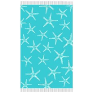 Pareo Cotton Towel with Starfish Fringes