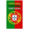 Portugal Flag Microfiber Beach Towel Triple