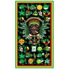 Bob Marley Emojis Microfiber Beach Towel