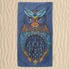 Owl Puzzle Microfiber Beach Towel