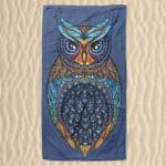 Owl Puzzle Microfiber Beach Towel