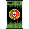 Escudo Portugal Microfiber Beach Towel Black and Green