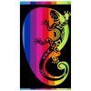 Colorful Lizard Microfiber Beach Towel