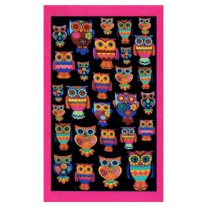 Many Owls Microfiber Beach Towel