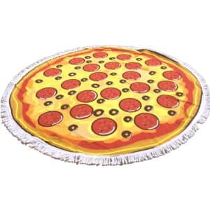 Pizza Round Microfiber Beach Towel