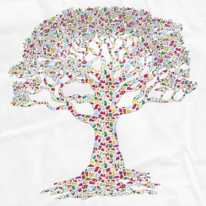 Large Indian Tree Towel Multicolored 240 x 210 cm