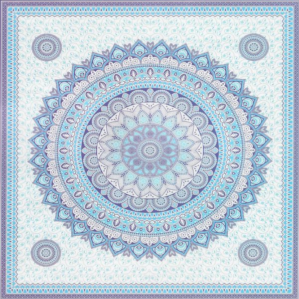 Large Indian Mandala Layered Towel 240 x 210 cm