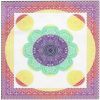 Large Indian Towel Multicolored Mandalas 240 x 210 cm