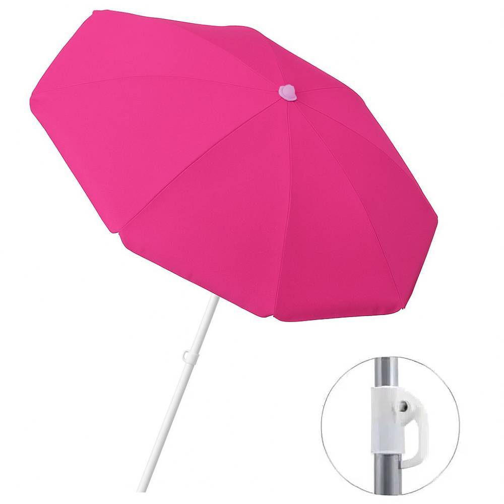 Nylon Parasol 1.80m Detachable Menorca Oxford 15091 Pink