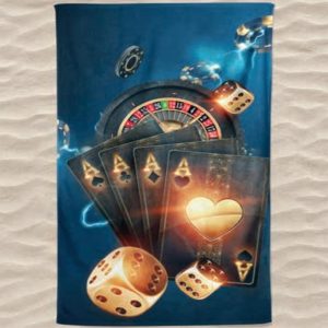 Casino Microfiber Beach Towel