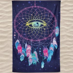 Dreamcatcher Eye Microfiber Beach Towel
