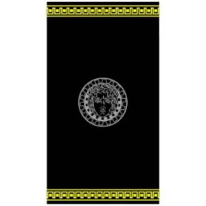 Quasi Microfiber Beach Towel - Versace Black