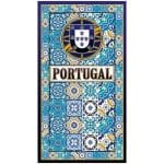 Microfiber Beach Towel Azulejos Shield of Portugal