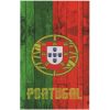 Microfiber Beach Towel Flag of Portugal Wooden Planks