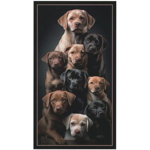 Many Dogs Microfiber Beach Towel