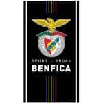 Sport Lisboa e Benfica Licensed Microfiber Beach Towel Black with Colorful Stripes
