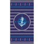Compass Rose Microfiber Beach Towel, Anchor, Ropes
