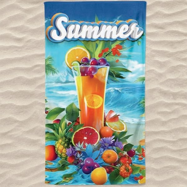 Sumo Tutti-Frutti Summer Microfiber Beach Towel