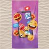 Pink Emojis Smartphone Microfiber Beach Towel