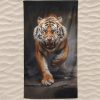 Fierce Tiger Microfiber Beach Towel