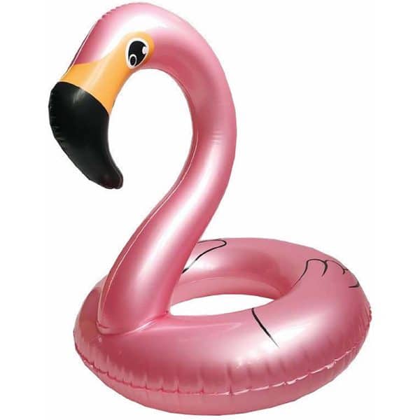 Aremar Children's Pink-Gold Inflatable Flamingo Float 55cm 6484