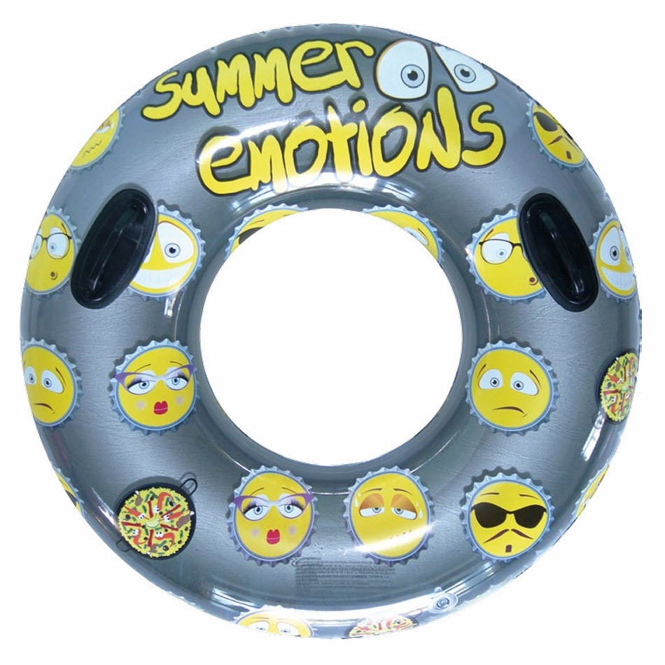 Emojis Inflatable Buoy with Handles Aremar 6452 Transparent