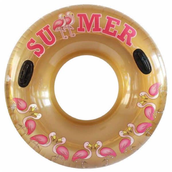 Flamingos Inflatable Float with Handles Aremar 6242 Gold