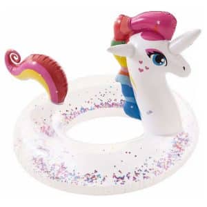Aremar Inflatable Unicorn Float with Glitter