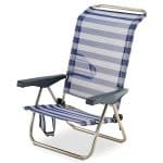 Íris Riscas Marinera Reclining Aluminum Beach Chair up to Lying Solmar 15464