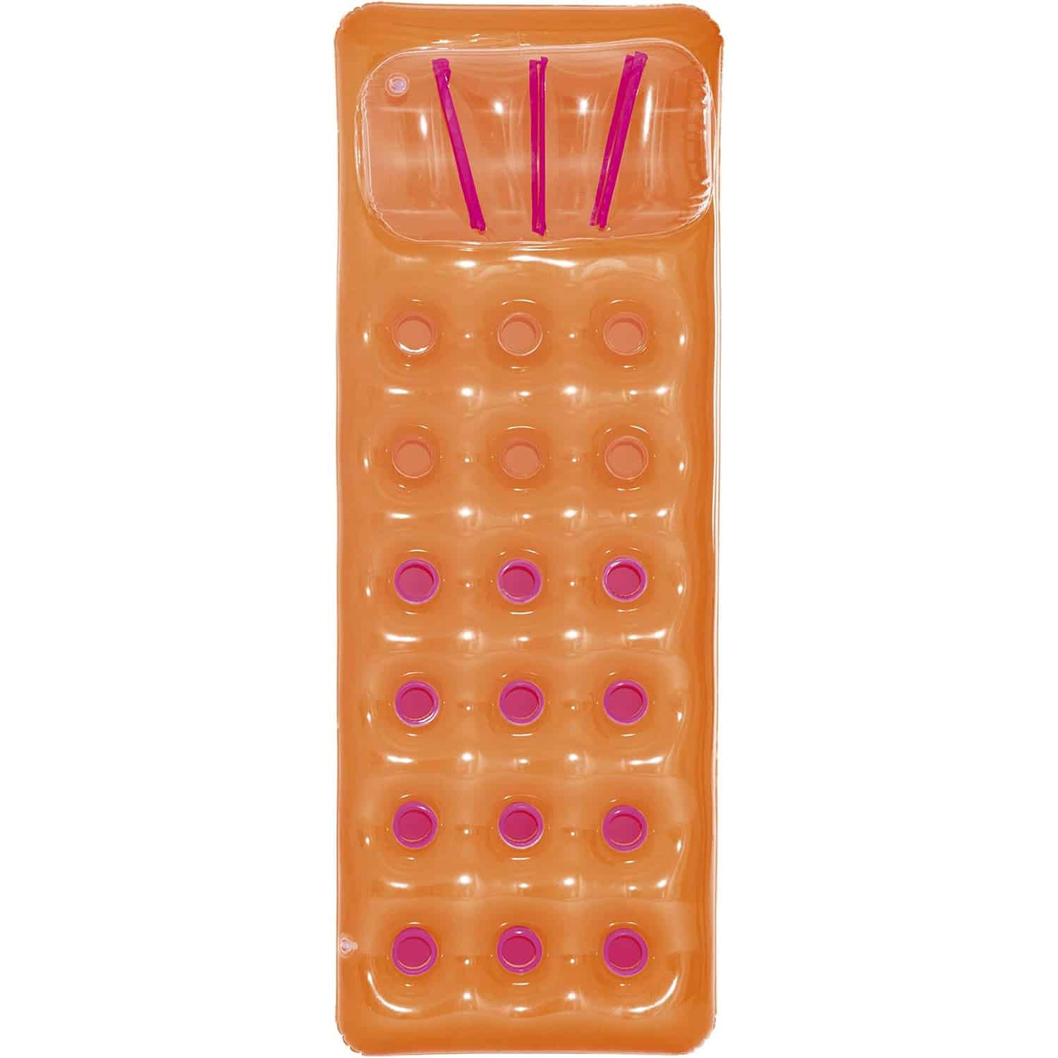 Colorful Inflatable Cup Mattress with Cushion Bestway 43015 Orange