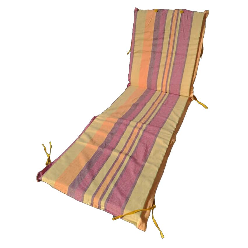 Mattress for chaise longue English Sewing Colorful Stripes 1
