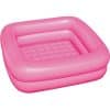 Bestway 51116 Square Inflatable Pool 2 Pink Rings