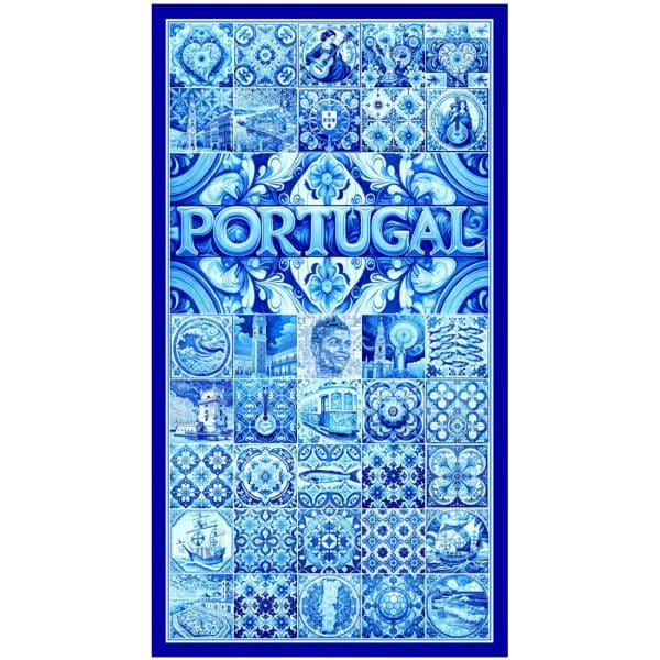 Towel-Beach-Microfiber-Tile-Flores-Azul-Portugal