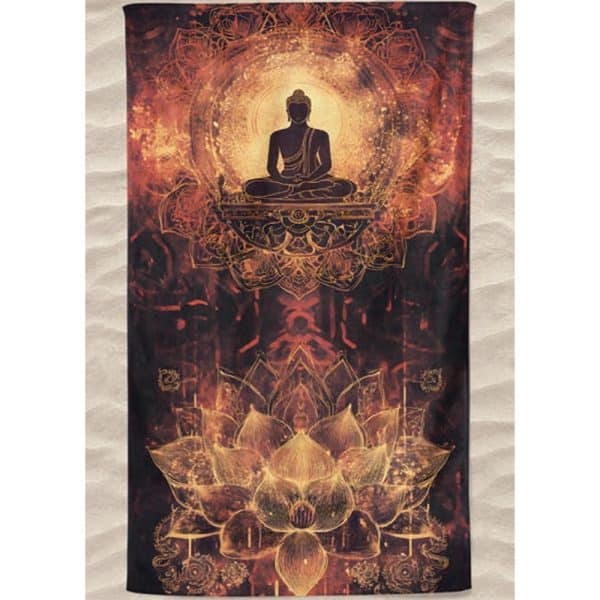 Buddha Enlightenment Microfiber Beach Towel