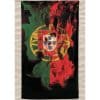 Portugal Flag Fire Microfiber Beach Towel