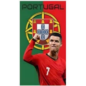 Cristiano Ronaldo Flag of Portugal Microfiber Beach Towel