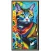 Psychedelic-Cat-Microfiber-Beach-Towel
