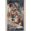 Lioness and Cub Microfiber Beach Towel