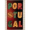 Red Microfiber Beach Towel Portugal Letras