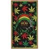 Rastafari Microfiber Beach Towel Cannabis Leaves