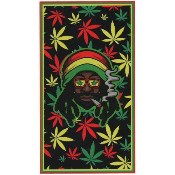 Rastafari Microfiber Beach Towel Cannabis Leaves