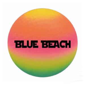 Bola Borracha Resistente Multicolor com Superfície Texturizada Blue Beach Aremar