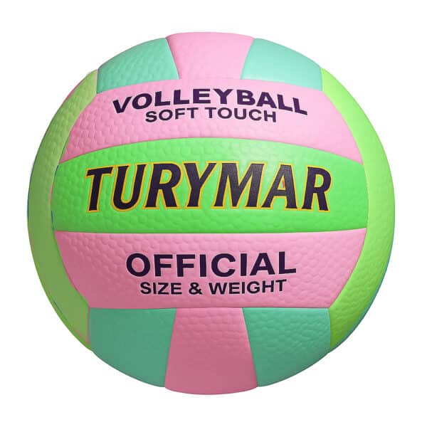 Bola de Volley de Praia Soft Touch Colorida Turymar Verde